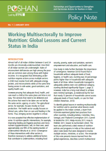 Working Multisectorally to Improve Nutrition: Current Status and Global Lessons