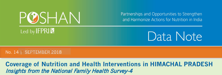 Coverage of Nutrition and Health Interventions in HIMACHAL PRADESH: Insights from the National Family Health Survey-4