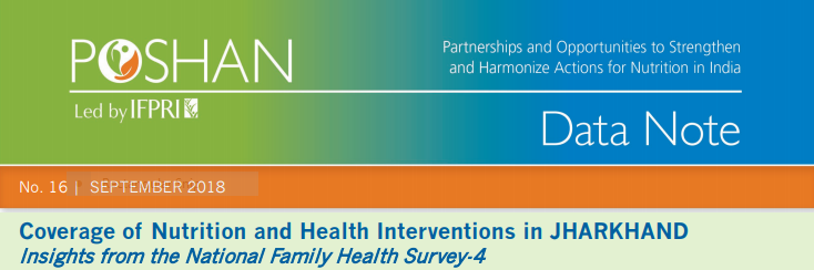 Coverage of Nutrition and Health Interventions in JHARKHAND: Insights from the National Family Health Survey-4
