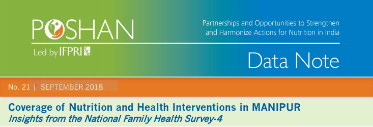 Coverage of Nutrition and Health Interventions in MANIPUR: Insights from the National Family Health Survey-4