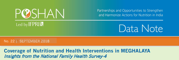 Coverage of Nutrition and Health Interventions in MEGHALAYA: Insights from the National Family Health Survey-4