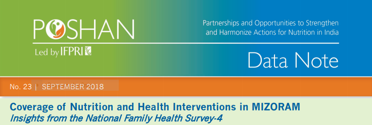 Coverage of Nutrition and Health Interventions in MIZORAM: Insights from the National Family Health Survey-4