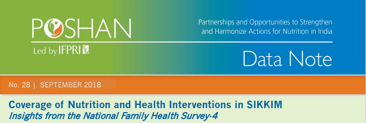Coverage of Nutrition and Health Interventions in SIKKIM: Insights from the National Family Health Survey-4
