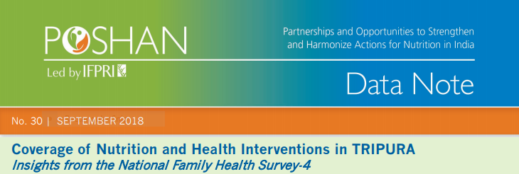 Coverage of Nutrition and Health Interventions in TRIPURA: Insights from the National Family Health Survey-4