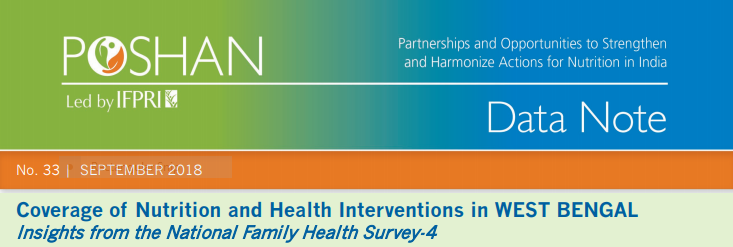 Coverage of Nutrition and Health Interventions in WEST BENGAL: Insights from the National Family Health Survey-4