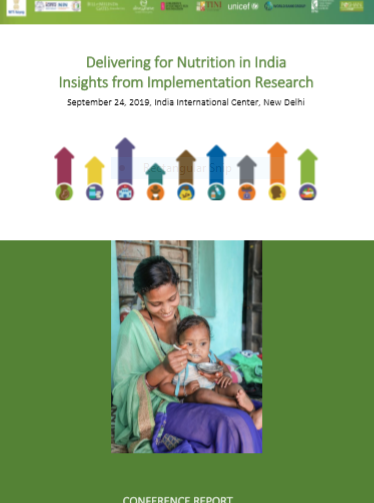Key insights from implementation research on nutrition interventions in India